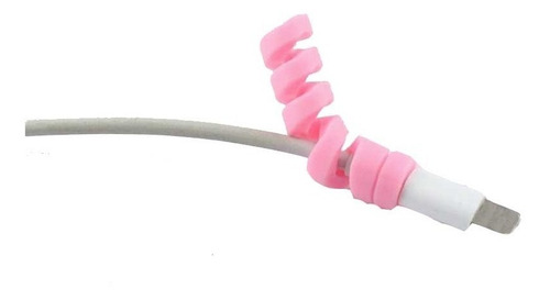 Imagen 3 de 3 de Protector (1 Par) Espiral Para Cable Usb Cargador O Audífono