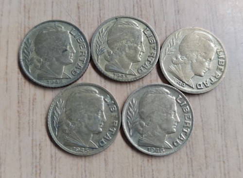 Monedas De 5 Centavos 1942 - 1950 Toritos