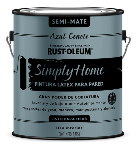 Pintura Látex Interior Semi Mate Simply Home Azul Cenote
