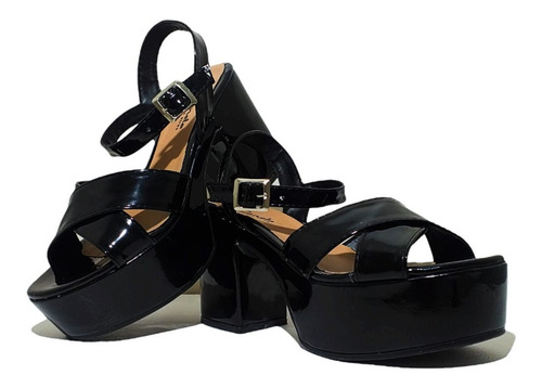 Imagen 4 de 6 de Sandalias Roma Charol Black