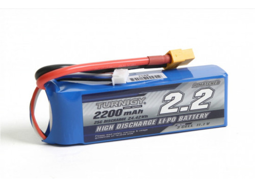 Turnigy Bateria 2200mah 11.1v 3s 25c Lipo Rc Heli Avion Xt60