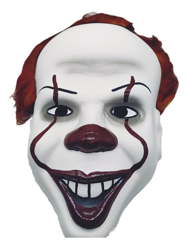 Mascara Palhaço It Pennywise 34cm A Coisa Fantasia Haloween.