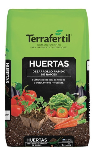 Sustrato Huertas Terrafertil 50 Dm3 Ramos Grow