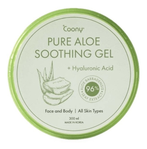 Aloe + Acido Hialuronico En Gel Coony Importado De Korea