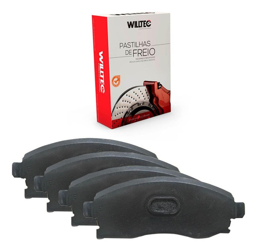 Kit Pastilha Freio Jinbei Topic 2008 A 2012 Dianteira Wiltec