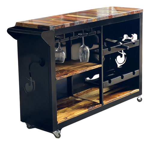 Mueble Tipo Vinoteca Aparador Estilo Industrial