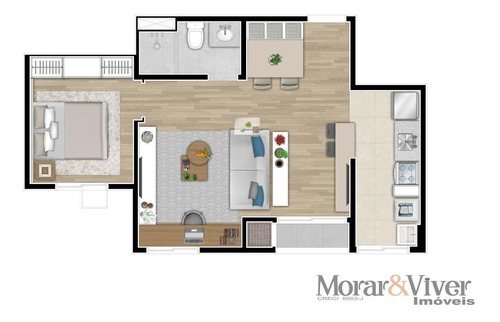Imagem 11 de 15 de Apartamento Para Venda Em Curitiba, Campo Comprido, 2 Dormitórios, 1 Banheiro, 1 Vaga - Ctb1885_1-2394067