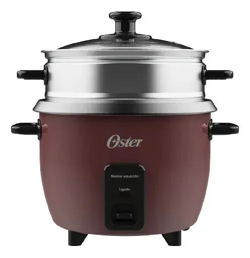 Panela Elétrica De Arroz 1l Oster Bordô Opan310 Bordô 220v