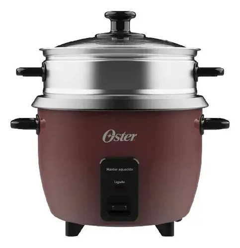 Panela Elétrica De Arroz 1l Oster Bordô Opan310 Bordô