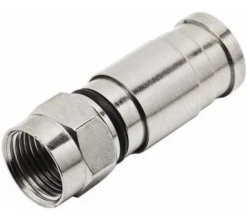 Conector F Coaxial Rg59 Compressão  Kt C. 50pçs