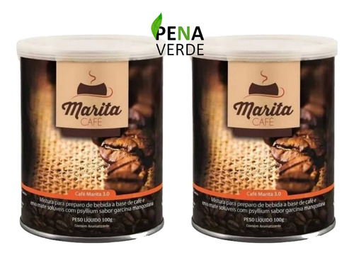 Kit 2 Latas De Café Marita 100g Perda De Peso Alimentação