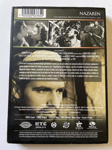 Nazarin , De Luis Buñuel. Dvd (Usado)