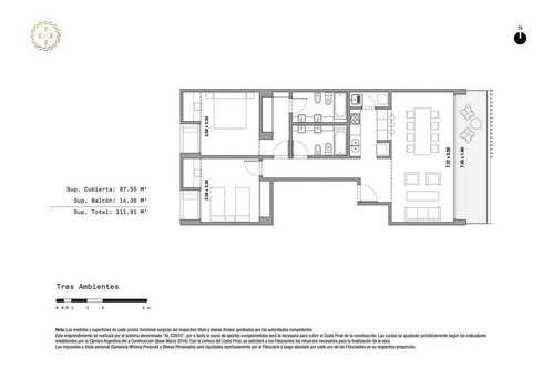 Imagen 6 de 18 de Departamento - Olivos-vias/rio 3 Ambientes - A Estrenar !!! 97 Mts