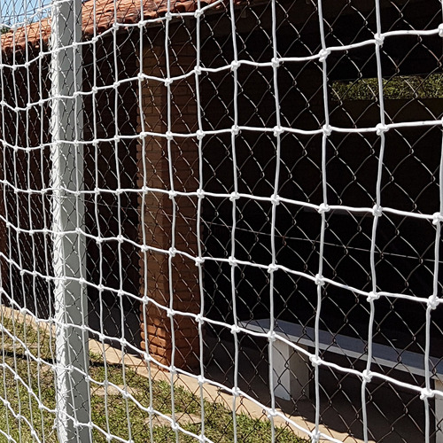 Rede Proteção Quadra / Campo 25x15 Fio 2mm Malha 8cm Seda