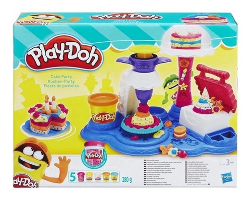 Play-doh Fiesta De Pasteles Hasbro B3399 Set Masa Educando