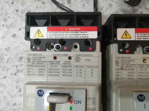 Interruptores Allen Bradley 140g-g6c3-c20, 20 Amp, 3 Piezas (Usado)