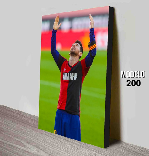 Cuadro De Messi Con La Camiseta De Newells Old Boys 
