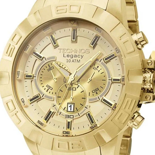 Relógio Technos Dourado Masculino Classic Legacy Js25ba/4x