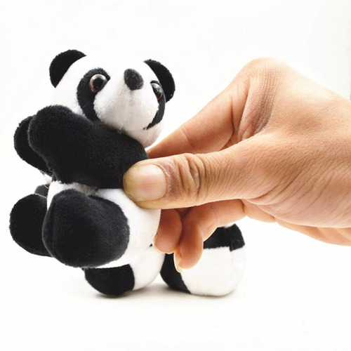 Imagen 5 de 5 de Peluche Oso Panda Clip Adorno Sujeta Cortina Notas Tierno