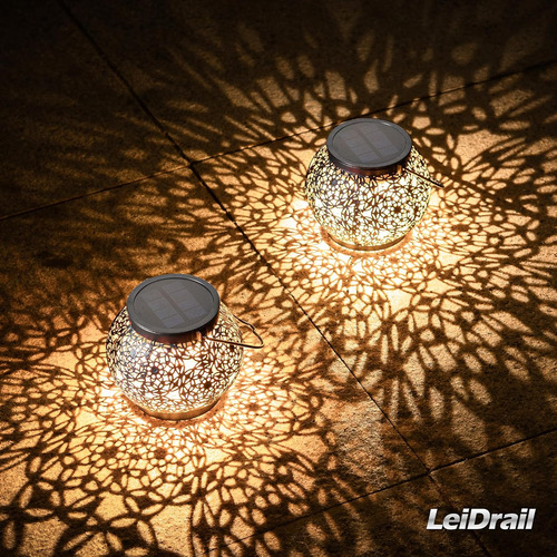 Leidrail Linternas Solares Al Aire Libre Impermeables, Regal