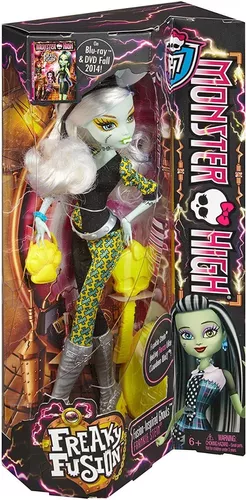 Boneca Monster High Freaky Fusion Frankie Stein Mattel com o