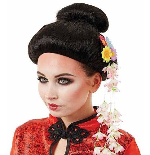 Peluca De Geisha Para Mujer Adultos Japonés Asiático Cosplay