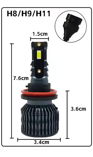Kit Ampolletas Led Auto Camioneta 28.000 Lumenes Canbus