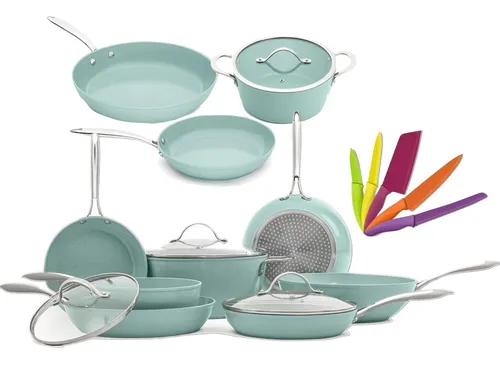 Batería de cocina Jade Cook Chef de aluminio antiadherente 10 piezas