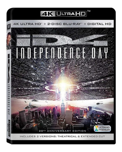 4k Ultra Hd + Blu-ray Independence Day Dia De La Indepencia