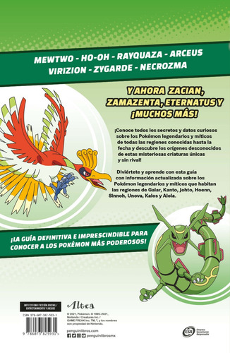 Guía De Los Pokémon Legendarios Y Míticos (edición Oficial)
