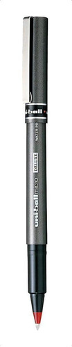 Caneta Uni-ball Micro Deluxe Ub-155 (escolha A Cor) Cor Da Tinta Vermelha Cor Do Exterior Cinza-escuro