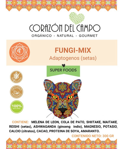 Mezcla De Setas,proteína,ginseng,melena León,cola Pato 300g