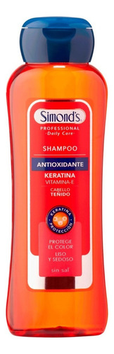  Shampoo Simond´s  Daily Care Antioxidante Keratina Vitamina E 410ml sin aroma