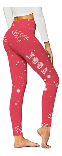 Pantalon Comodo Estampado Navideño Para Mujer Largo Casual