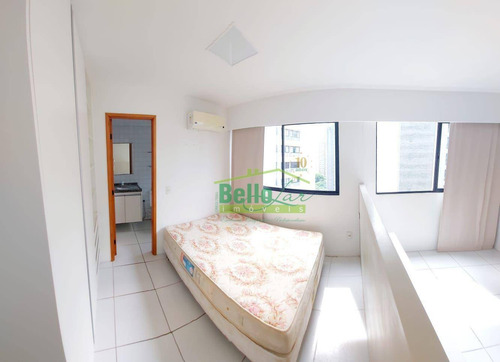 Flat Com 1 Quarto Mobiliado Para Alugar, 32 M² Por R$ 1.750/taxas Incusas-mês - Parnamirim - Recife/pe - Fl0033