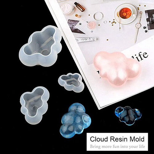 3 Peças De Molde De Silicone Em Forma De Nuvem, Fácil Deform
