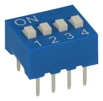 Comprar 10 X Interruptor Dip Switch 4 Posiciones 2.54mm Electronica