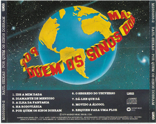 Cd - Raul Seixas - Por Quem Os Sinos Dobram