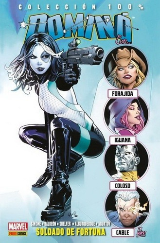 Colecc. 100% Marvel Domino  02 - Soldado De Fortuna, De Gail Simone. Editorial Panini En Español