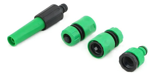 Manguera Plástica 20m Con Soporte Incluido Para Almacenar Color Verde