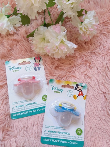 Imagen 4 de 4 de Chupon Mickey Minnie Mouse. 0+ Meses. Marca: Disney. Nuevo.