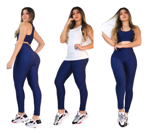 Conjunto Deportivo En Lycra Para Dama 3 Piezas