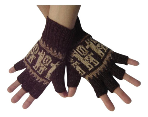 Imagen 1 de 4 de Guantes Lana Alpaca Sin Dedos, Adultos, Unisex, Colores