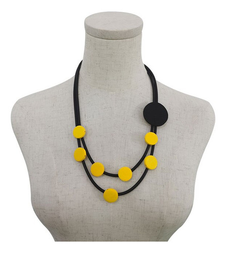 Yd & Ydbz-collar De Madera Multicolor Para Mujer, Style2