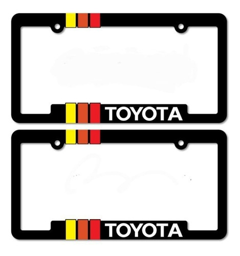 Marcos De Placas Toyota Trd Con Relieve Par