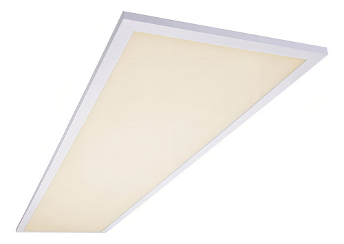 Lámpara LED rectangular empotrada con panel de plafón, 48 W, 120 x 30 cm, color blanco cálido
