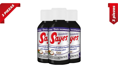 Concentrado Saborizante Sayes Sabor Coco 120ml