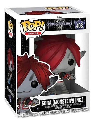 Funko Pop Sora Monster Inc 408 Disney Kingdom Hearts Scarlet
