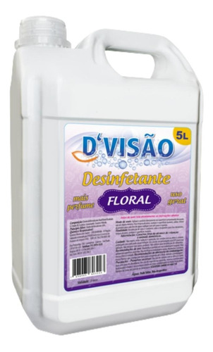 Desinfetante Bactericida Dvisão Galão 5 Litros Floral