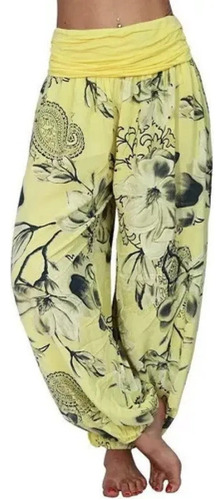 Pantalone Harem Holgados Hippie Boho Talla Grande Para Mujer